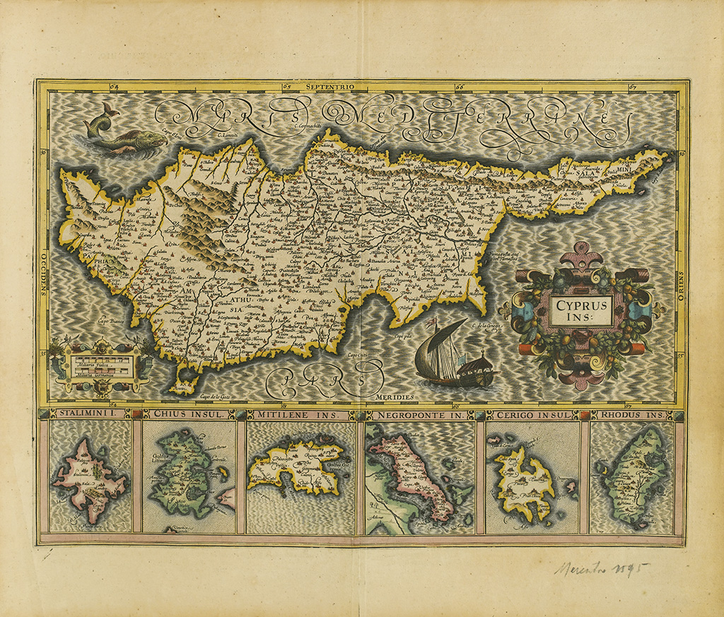 (CYPRUS.) Mercator, Gerard; and Hondius, Henricus. Cyprus Ins.